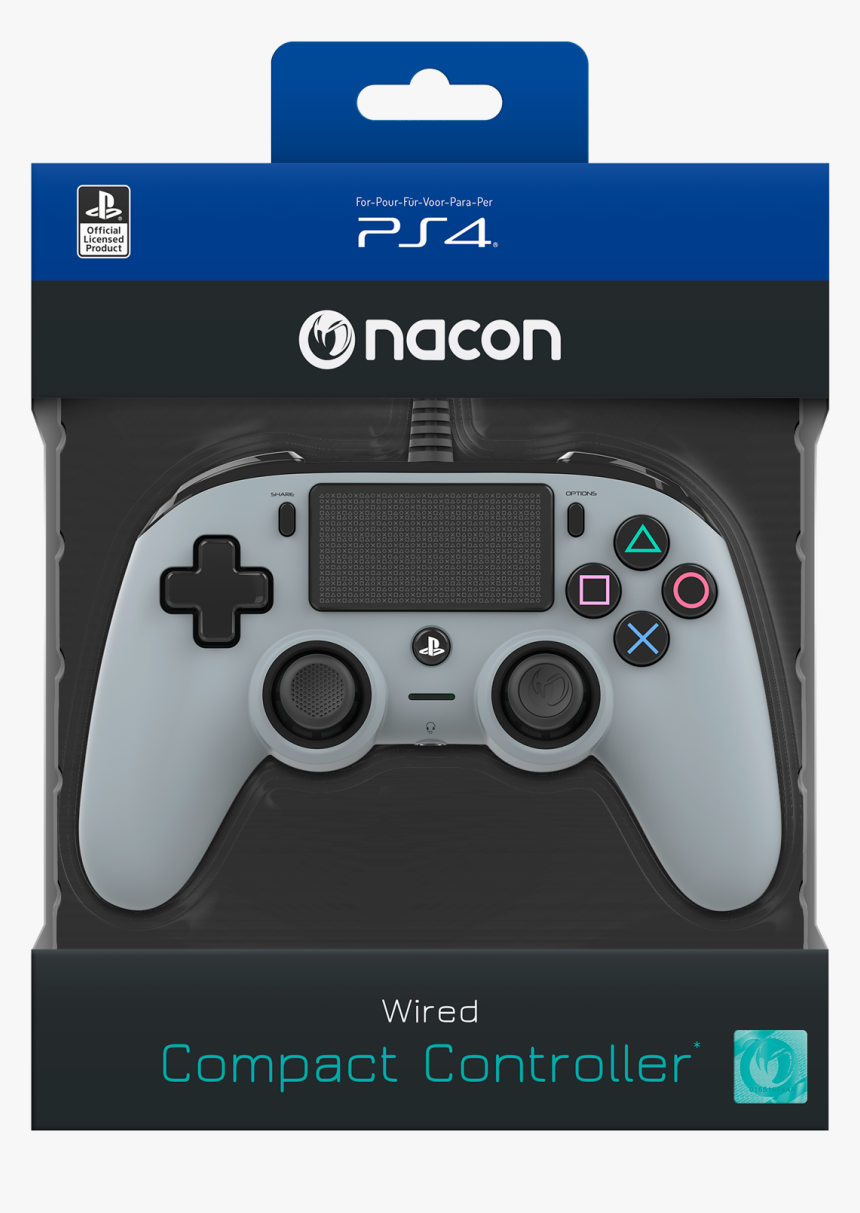 Nacon Wired Compact Controller - Playstation 4 Wired Compact Controller, HD Png Download, Free Download
