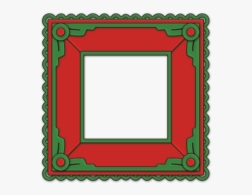 Red And Green Geometric Frame Scrapbook Layouts, Picture - Red And Green, HD Png Download, Free Download