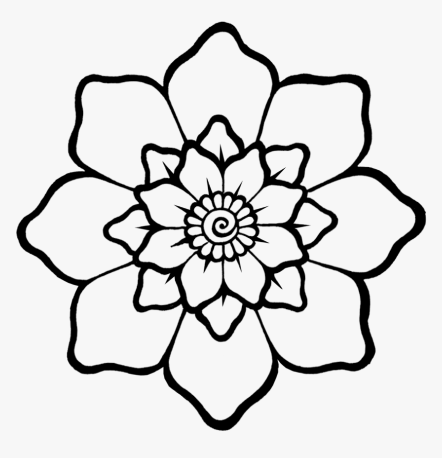 Henna Flower Png , Png Download - Flower Mehndi Art Design, Transparent Png, Free Download