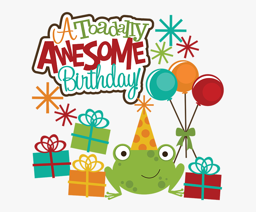 Birthday Party Tree Transparent - Birthday Scrapbook Clipart Png, Png Download, Free Download