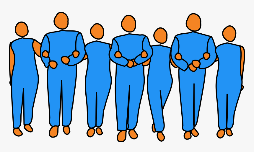Cartoon People Linking Arms Clipart , Png Download - Locking Arms Clip Art, Transparent Png, Free Download
