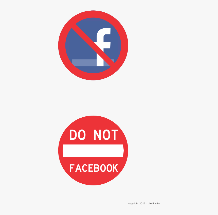 Facebook Prohibited Signs Preview - Not Enter Sign, HD Png Download, Free Download