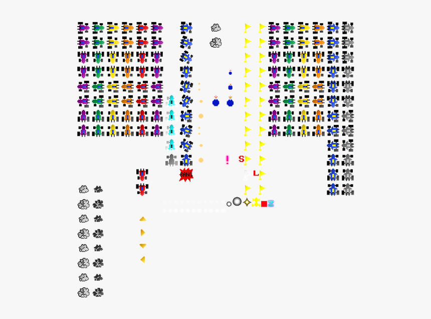 Galaga Sprites Transparent - Pac Man Championship Edition Dx Rally X, HD Png Download, Free Download