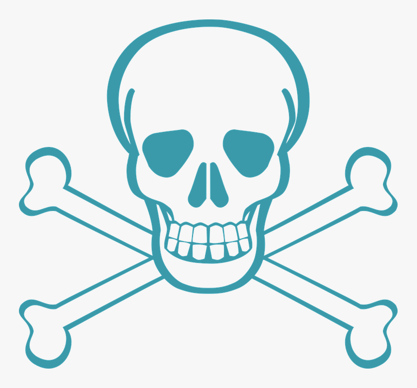 Death"s Head, Skull, Skull And Crossbones, Crossbones - Skull Halloween, HD Png Download, Free Download