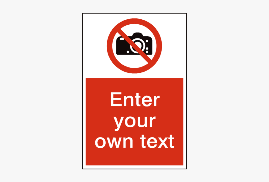 No Photography Png - Do Not Touch Machinery Sign, Transparent Png, Free Download
