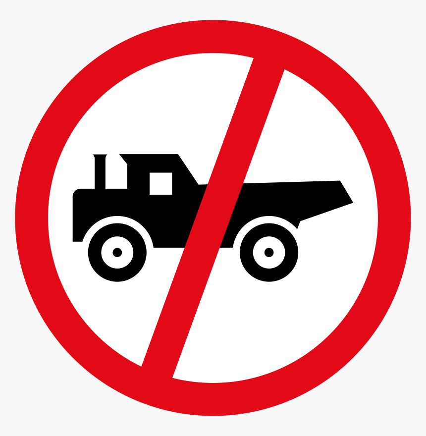 Construction Vehicles Road Sign, HD Png Download, Free Download