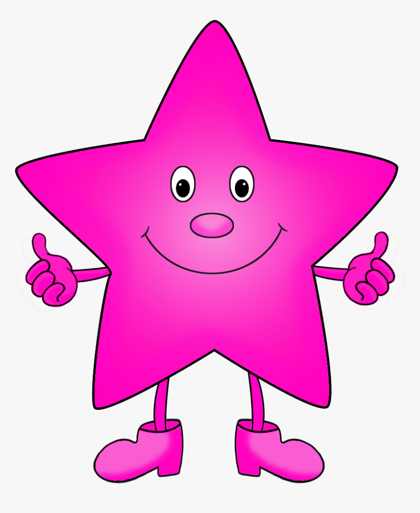 Purple Star Cartoon Clip Art - Cartoon Colorful Star Clipart, HD Png Download, Free Download