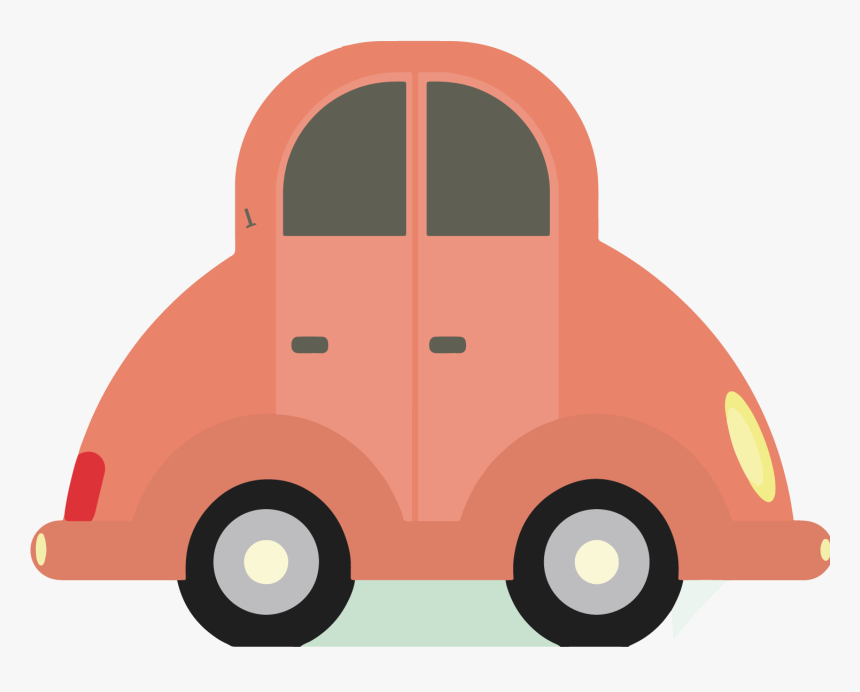 Cute Pink Car Png Download - Cute Car Cartoon Png, Transparent Png, Free Download