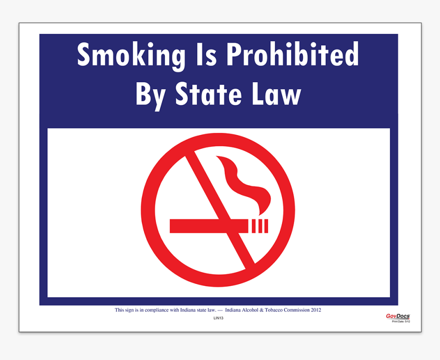 No Smoking Within 8 Feet Indiana, HD Png Download, Free Download
