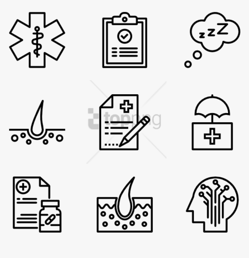 Free Png Healthcare 36 Icons - Transparent Background Travel Icons, Png Download, Free Download