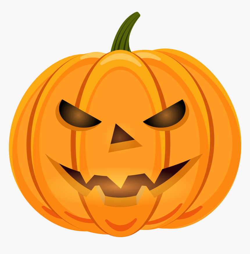 Calabaza Halloween Pumpkin Face - Transparent Background Pumpkin Cartoon, HD Png Download, Free Download