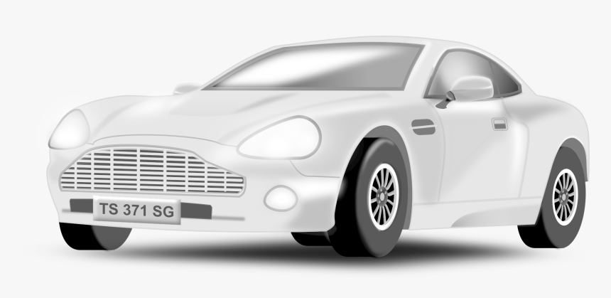Silvery Car Clip Arts - Sports Car Png Vector, Transparent Png, Free Download