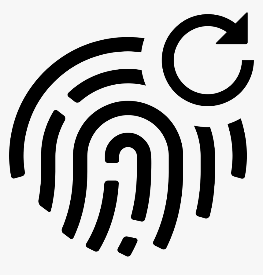 Fingerprint Svg Basketball - Icon Lock Finger Print Png, Transparent Png, Free Download