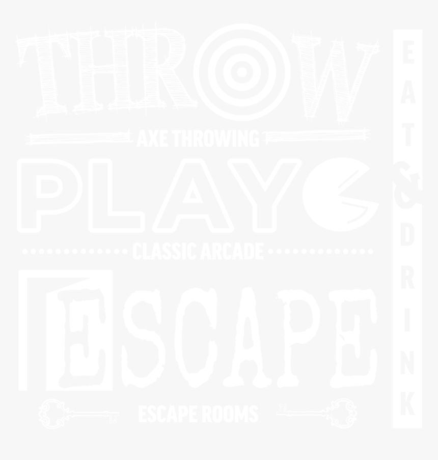 1- Throw Play Escape Eat & Drink - Poster, HD Png Download, Free Download