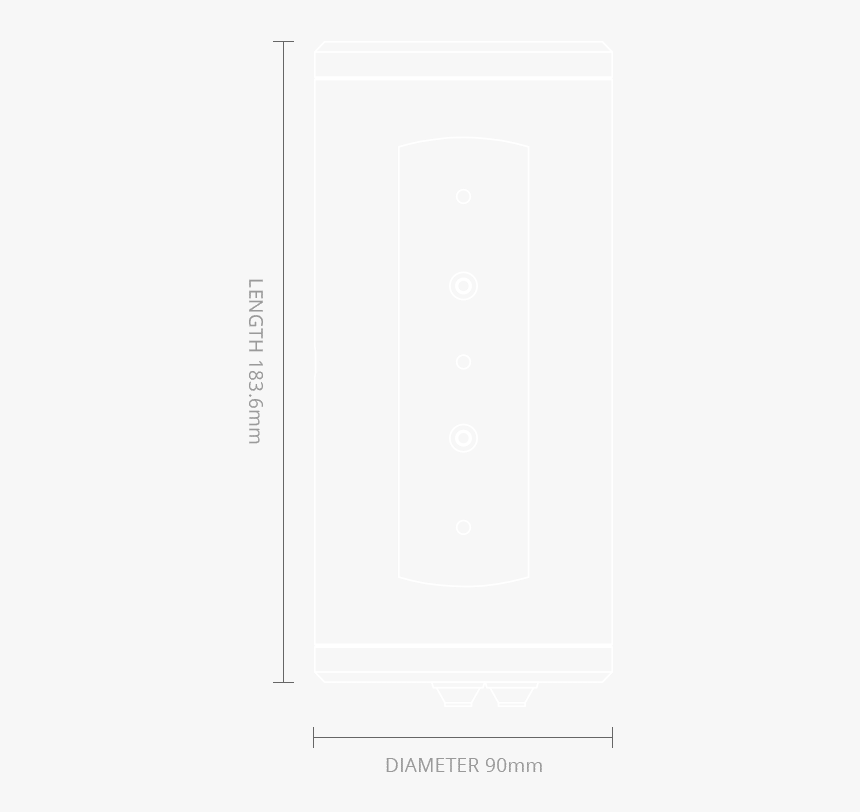 Arc Tube Camera Dimensions - Beige, HD Png Download, Free Download