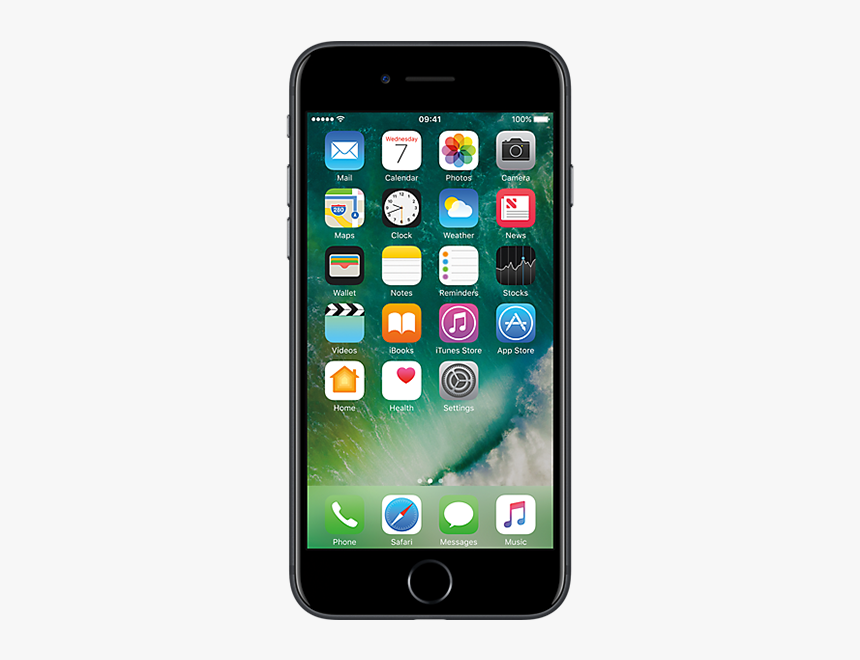 Jet Black Iphone 7 Screen, HD Png Download, Free Download