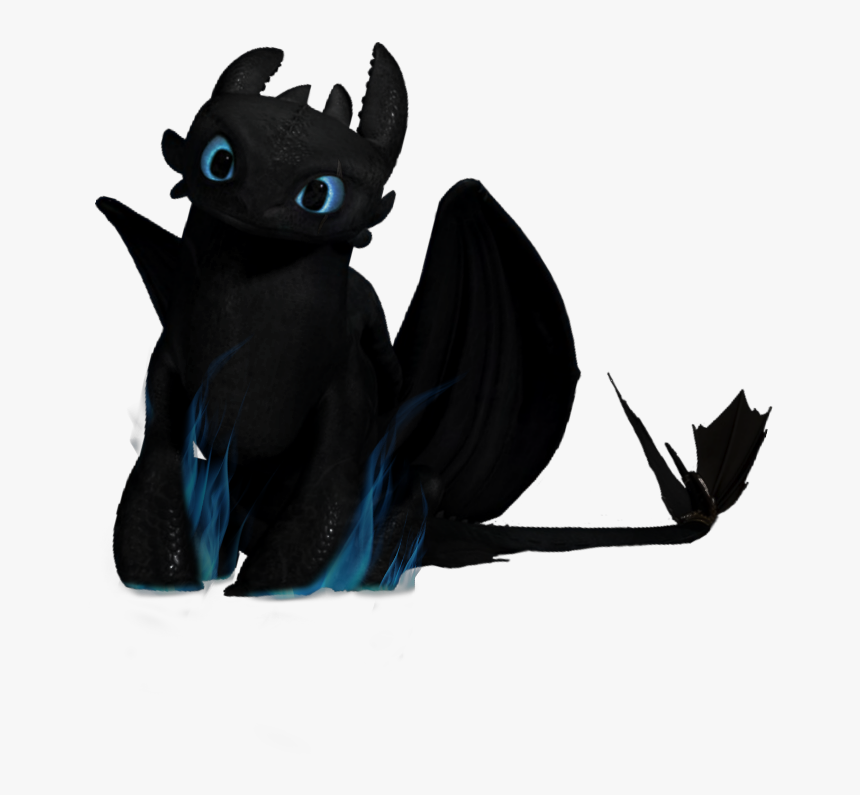 #nightfury #fire #blue #dragon #httyd - Night Fury Toothless Dragon, HD Png Download, Free Download