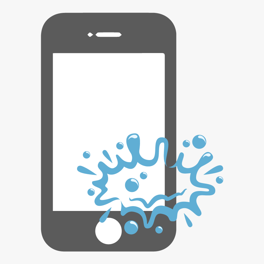 Bring In Your Water Damaged Phone Today - Phone In Water Clipart, HD Png Download, Free Download