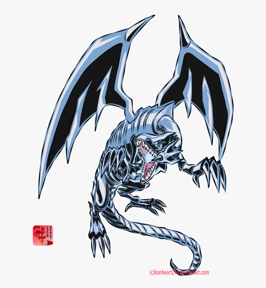 Blue-eyes White Dragon By Lionheart214 - Blue Eyes White Dragon Png, Transparent Png, Free Download