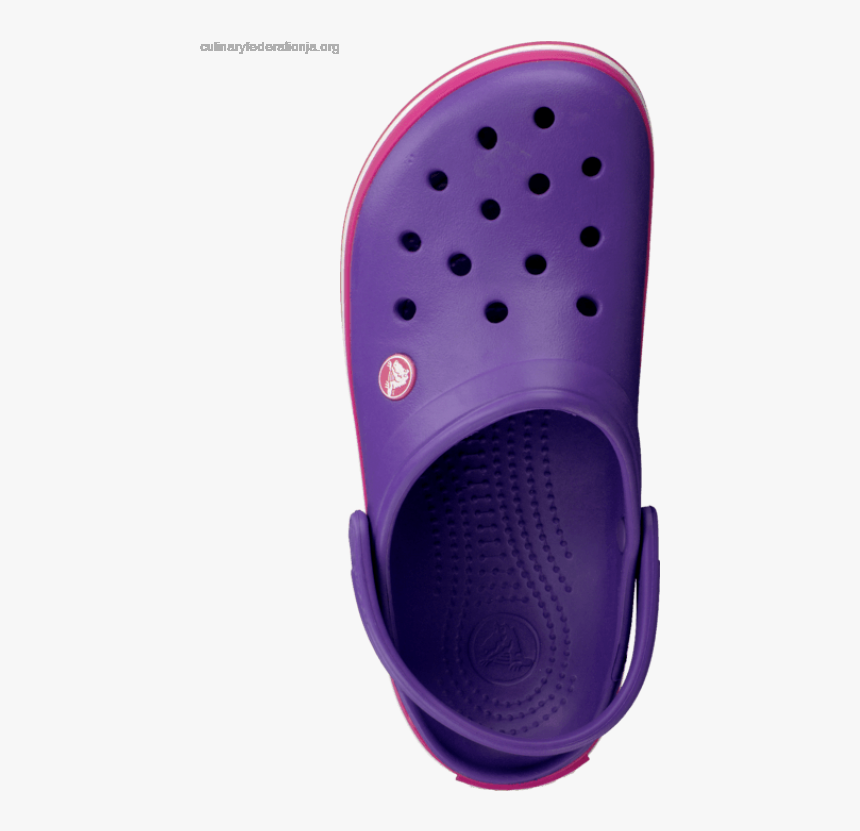 neon purple crocs
