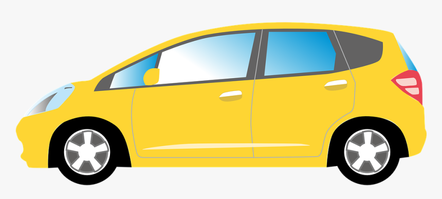 Car, Yellow, Auto, Automobile, Vehicle, Transport - Yellow Car Clipart, HD Png Download, Free Download