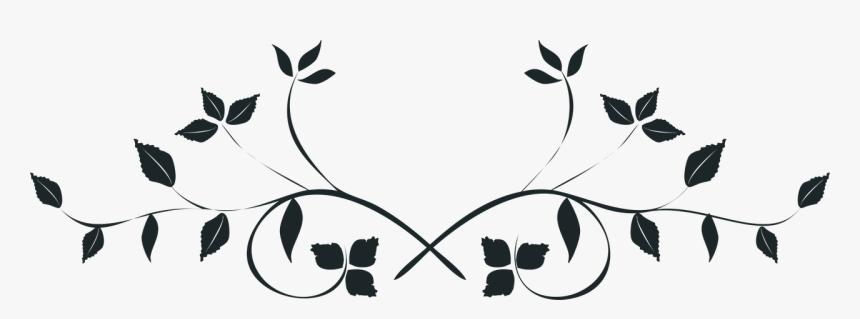 Black And White Leaves Png - Transparent Background Wedding Flowers Clipart, Png Download, Free Download