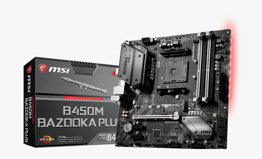 Msi B450m Bazooka Plus, HD Png Download, Free Download