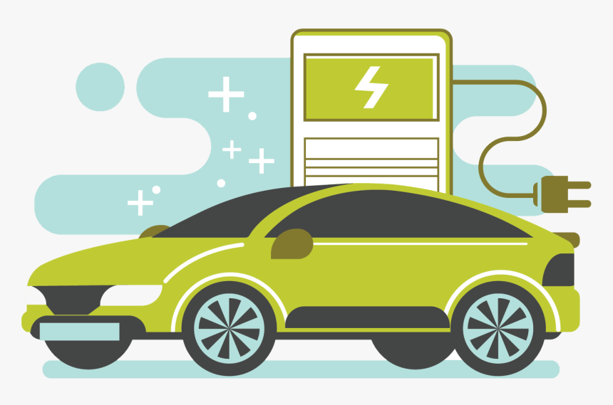 Electric Cars Vector - Electric Cars Clipart, HD Png Download, Free Download