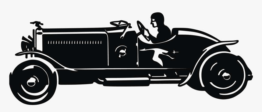 Classic Car Silhouette Vintage Car - Old Car Vector Free, HD Png Download, Free Download