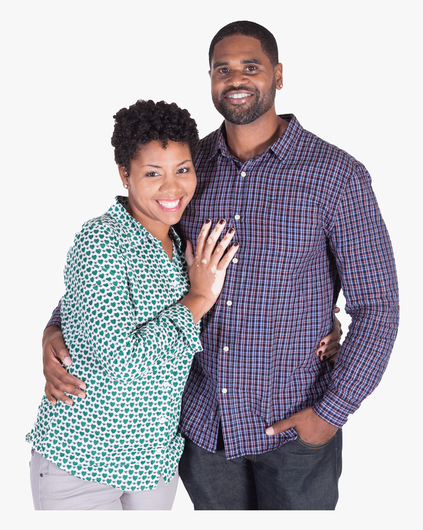African American Couple Posing Together And Smiling - African American Couple Png, Transparent Png, Free Download