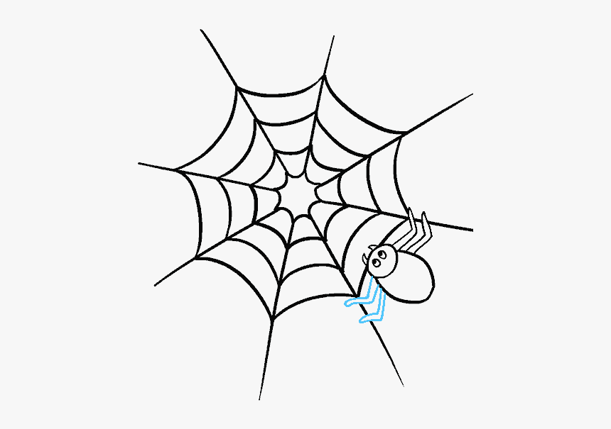 Clip Art How To Draw A - Drawing Spider Webs, HD Png Download, Free Download