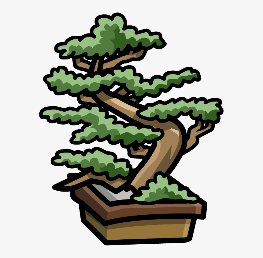 Transparent Bonsai Png - Cartoon Bonsai Tree Png, Png Download, Free Download