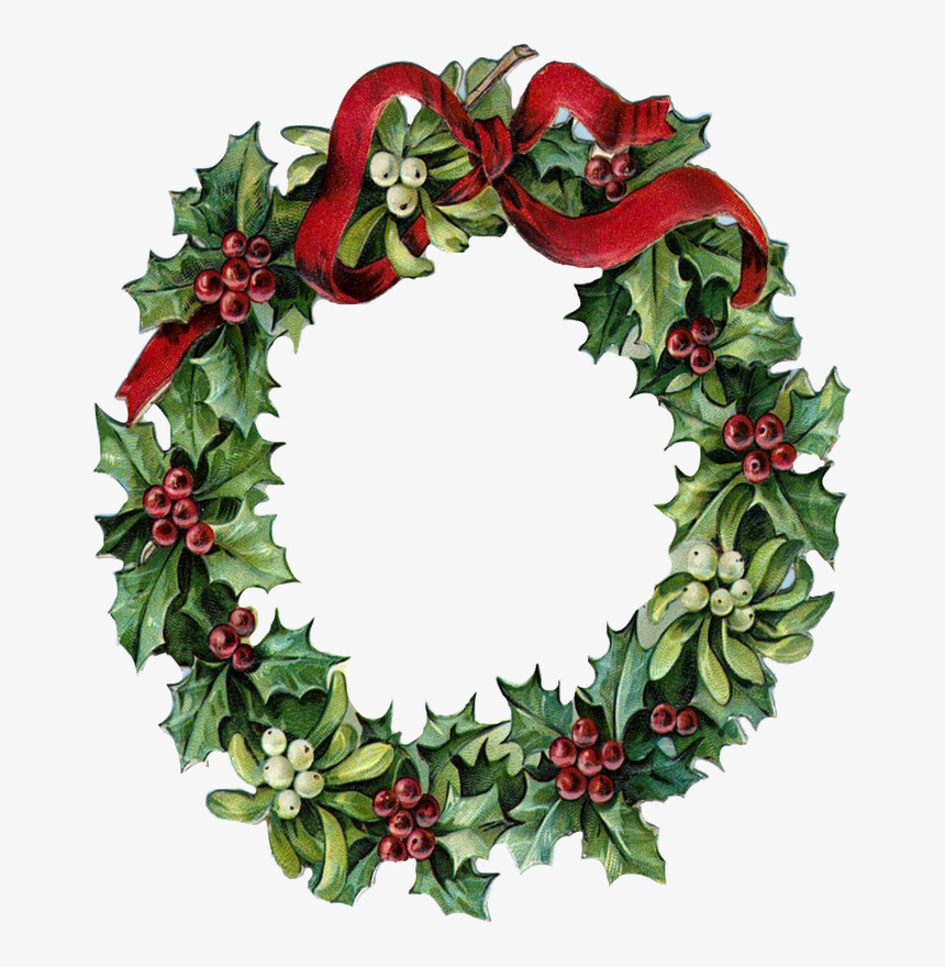 Transparent Christmas Wreath Vector Png - Free Christmas Cross Stitch Patterns For Wreaths, Png Download, Free Download