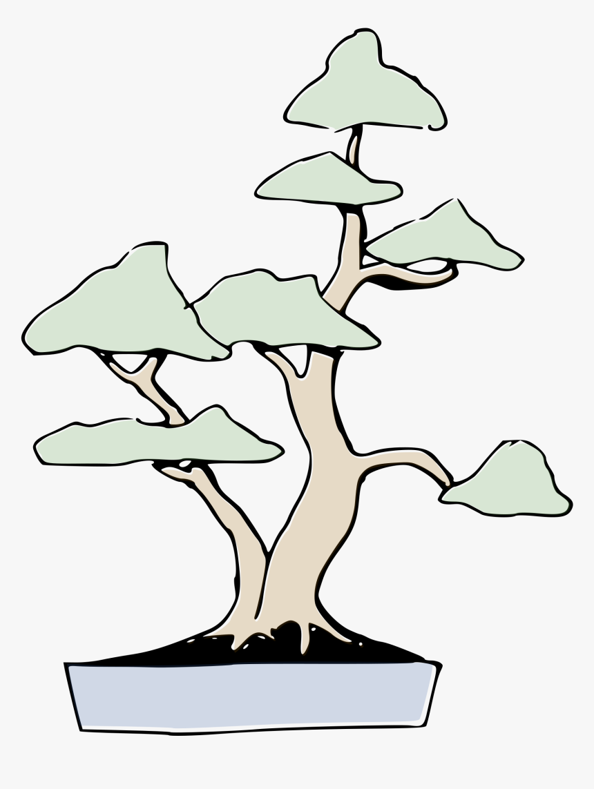 Bonsai Clipart , Png Download - Twin Trunk Bonsai, Transparent Png, Free Download