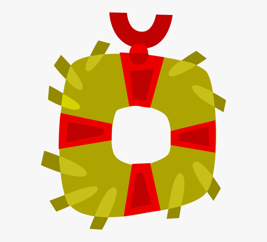 Vector Illustration Of Festive Season Christmas Wreath - Emblem, HD Png Download, Free Download