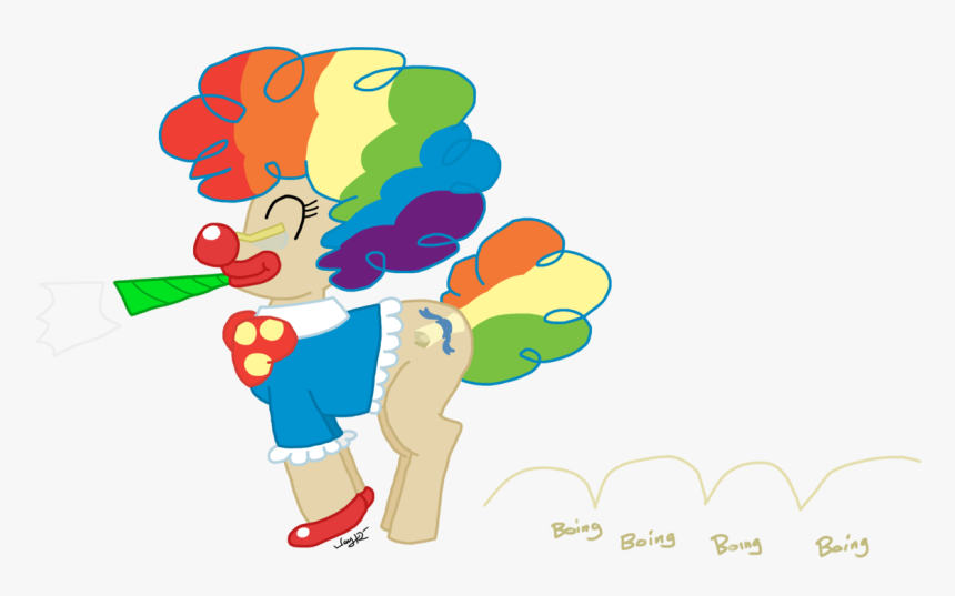 Captain-marvelous, Clown, Mayor Mare, Rainbow Wig, - Cartoon, HD Png Download, Free Download