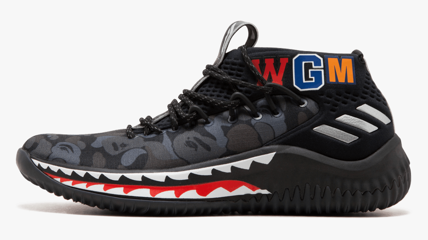 Transparent Bape Shark Png - Dame 4 Red Bape, Png Download, Free Download