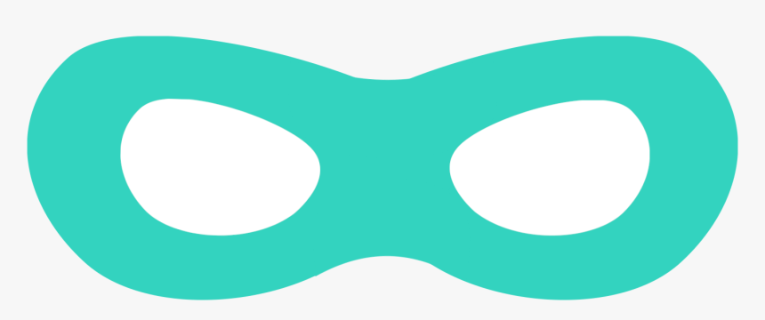 Superhero Mask Teal, HD Png Download, Free Download