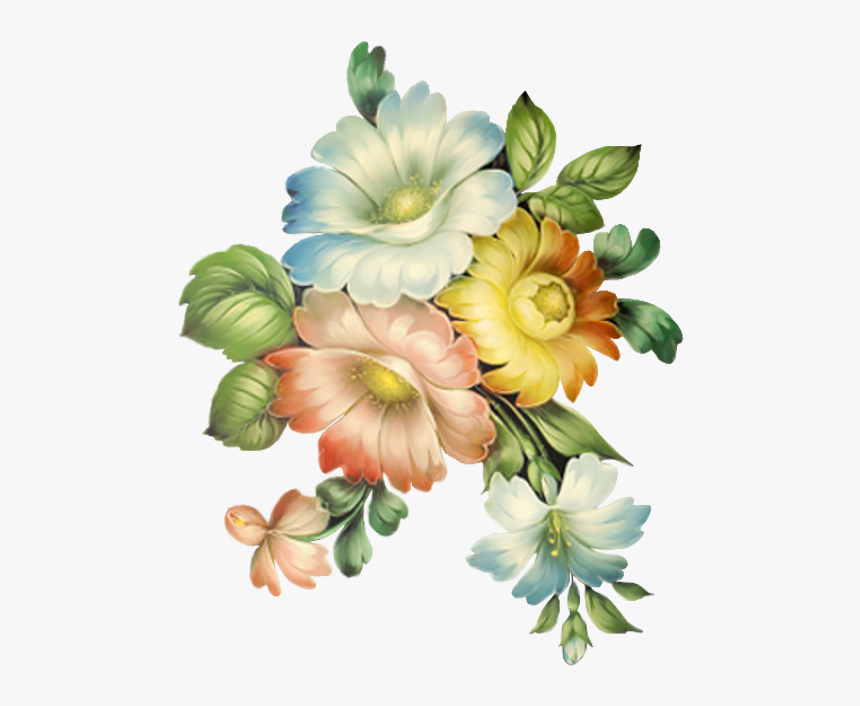 Canvas Painting Flowers Png, Transparent Png, Free Download