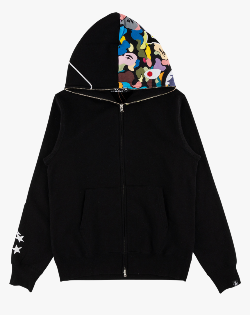 Bape Shark Full Zip Hoodie "fcrb - Hoodie, HD Png Download, Free Download