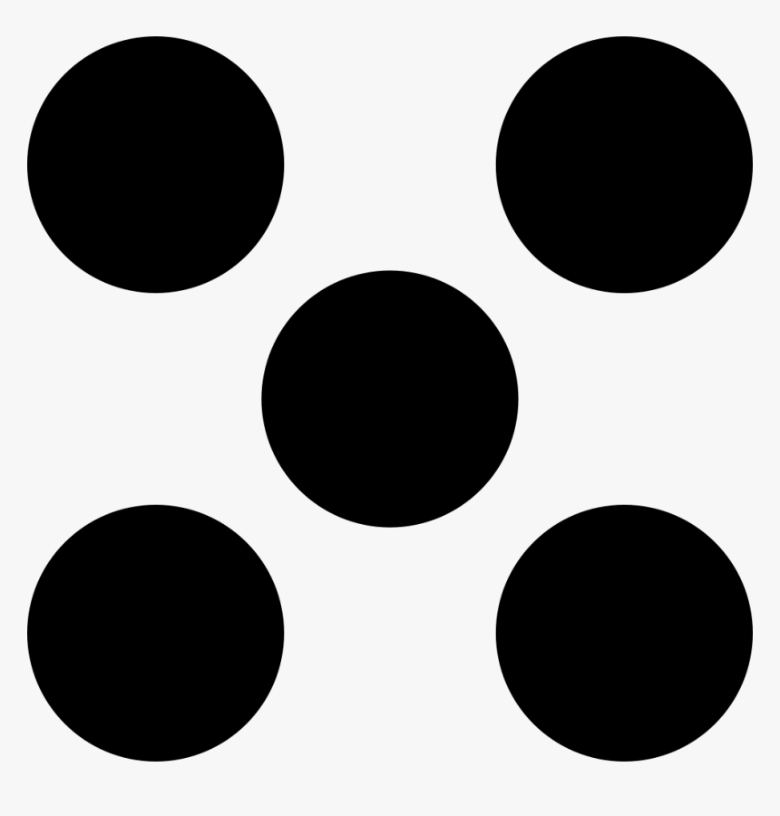 Five Dots Like A Dice - Circle, HD Png Download, Free Download