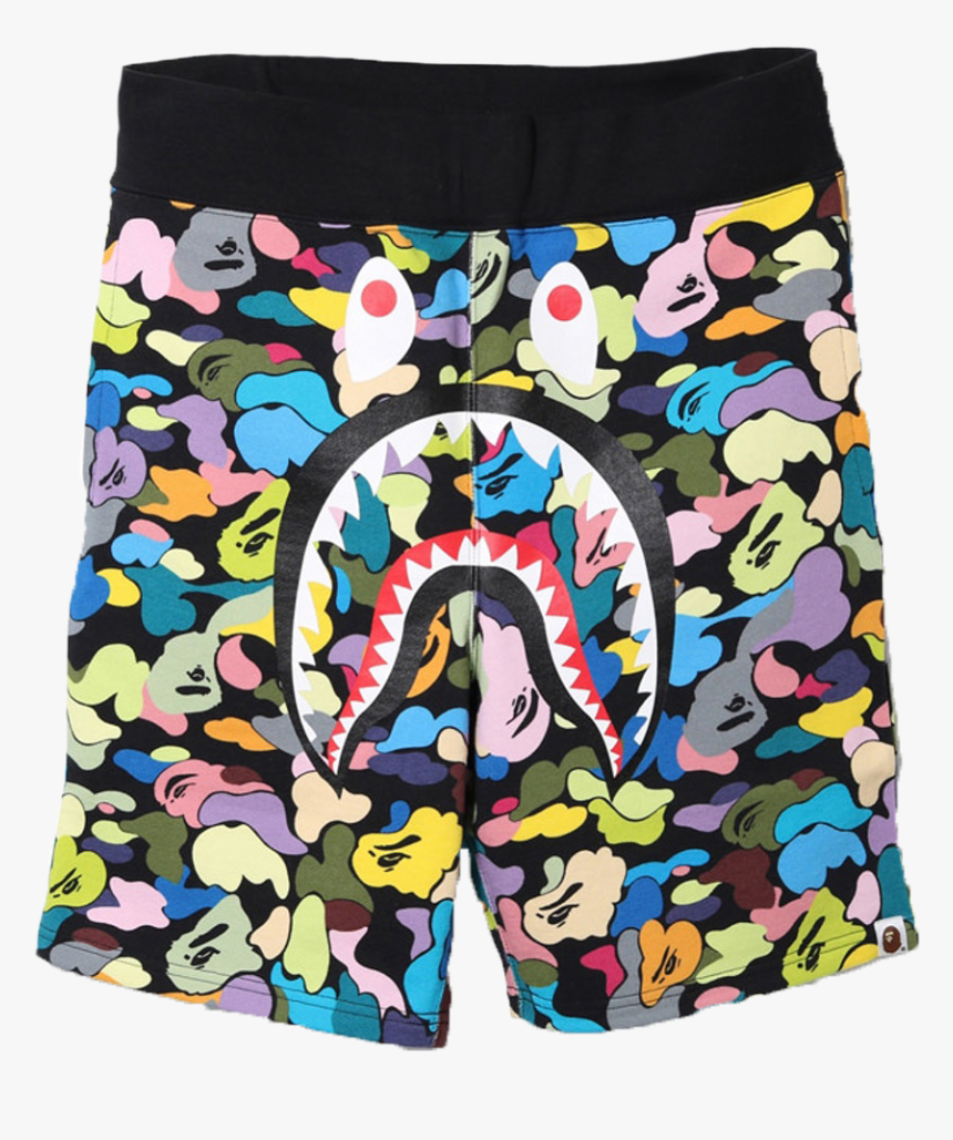 Transparent Bape Shark Png - Multi Camo Bape Shorts, Png Download, Free Download