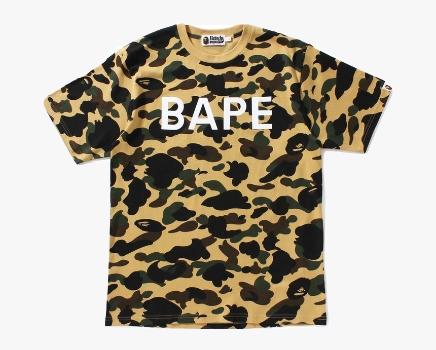 Old Camo Bape Shirt, HD Png Download, Free Download