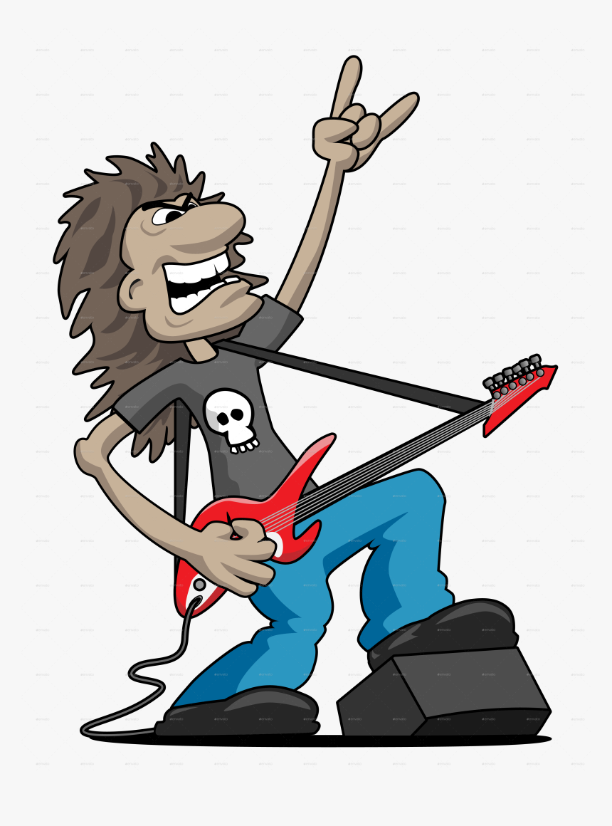 Guitar Player Cartoon, HD Png Download, Free Download