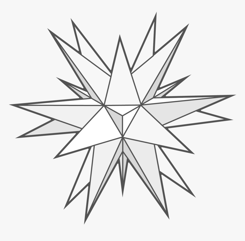 Clip Art Five Pointed Drawing Heptagram - 7 Pointed Star 3d, HD Png Download, Free Download