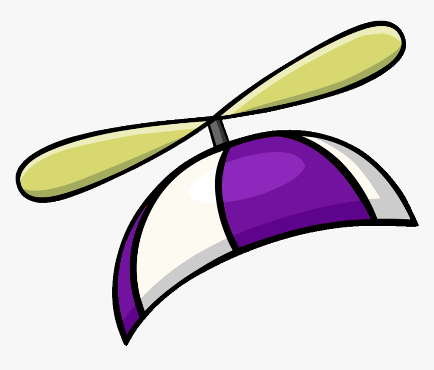 Purple Propeller Cap - Club Penguin Hat Png, Transparent Png, Free Download