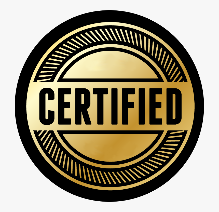 Certified Logo Png, Transparent Png, Free Download