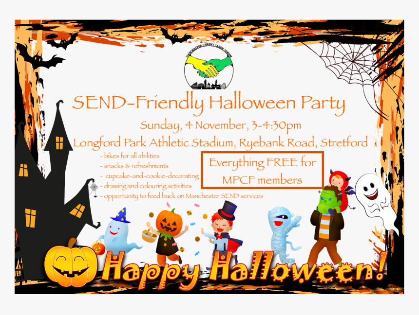 Poster For Mpcf"s Send Halloween Party - Halloween Photo Frame, HD Png Download, Free Download