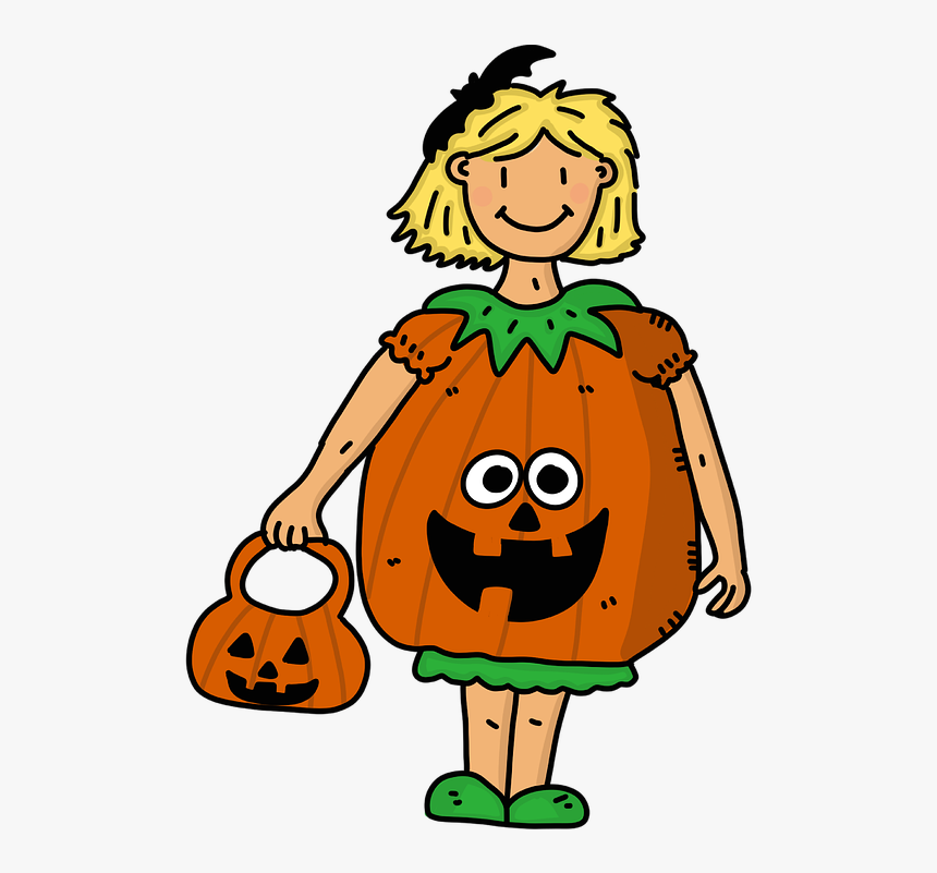 Halloween, Pumpkin, Fancy Dress, Party, Spooky, October - Jack-o'-lantern, HD Png Download, Free Download