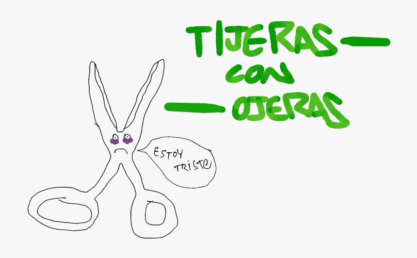 Tijeras Con Ojeras - Scissors, HD Png Download, Free Download